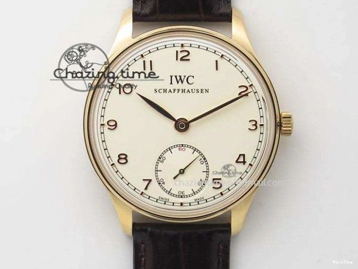 MIROTIME 0512 Modern Portuguese IW371404 ZF V3 1:1 Best Edition SS Black Dial On Black Leather Strap A 7267